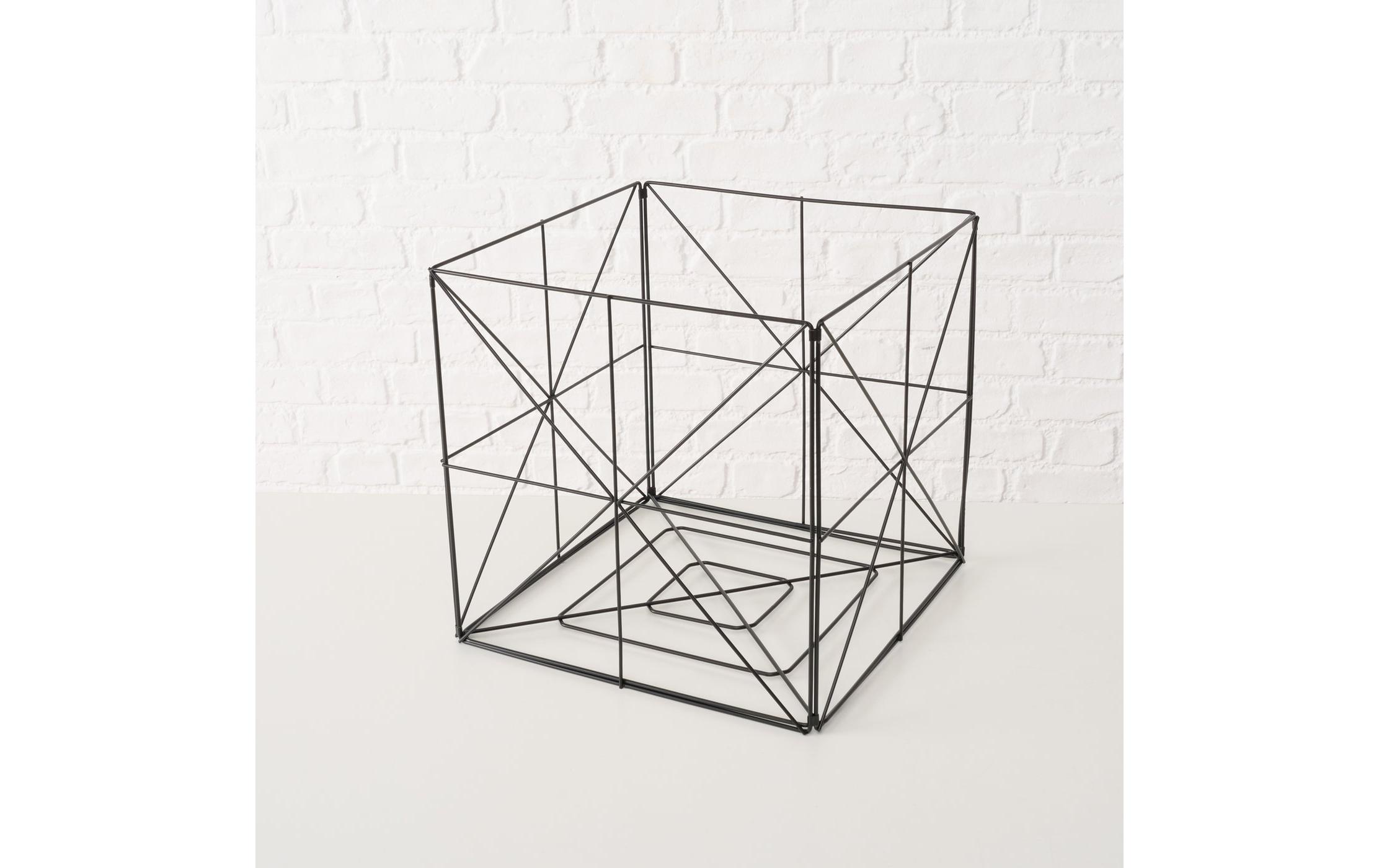 Beistelltisch Kubio 38 x 38 cm, Natur/SchwarzCouchtisch