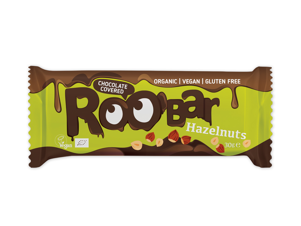 BARRA ROOBAR DE AVELÃ COM CHOCOLATE BIO 30G