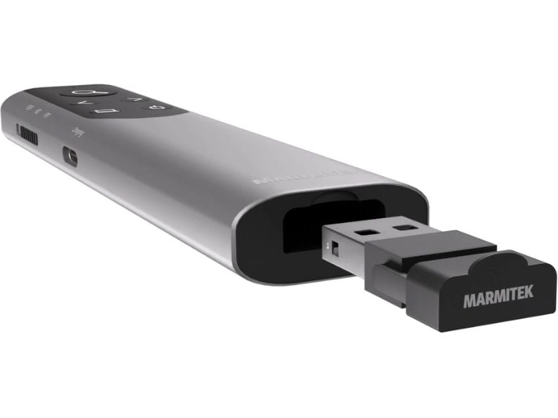 Marmitek Presenter WPR 400 Clicker mit digitalem Zeiger, Zoom und Air-Mouse-Funktion
