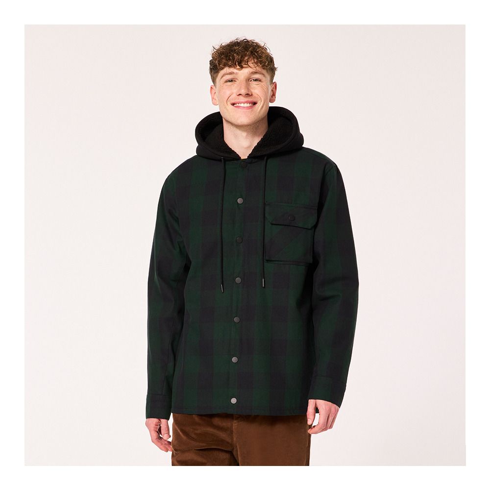 Oakley BEAR COZY - Veste Homme black/green check