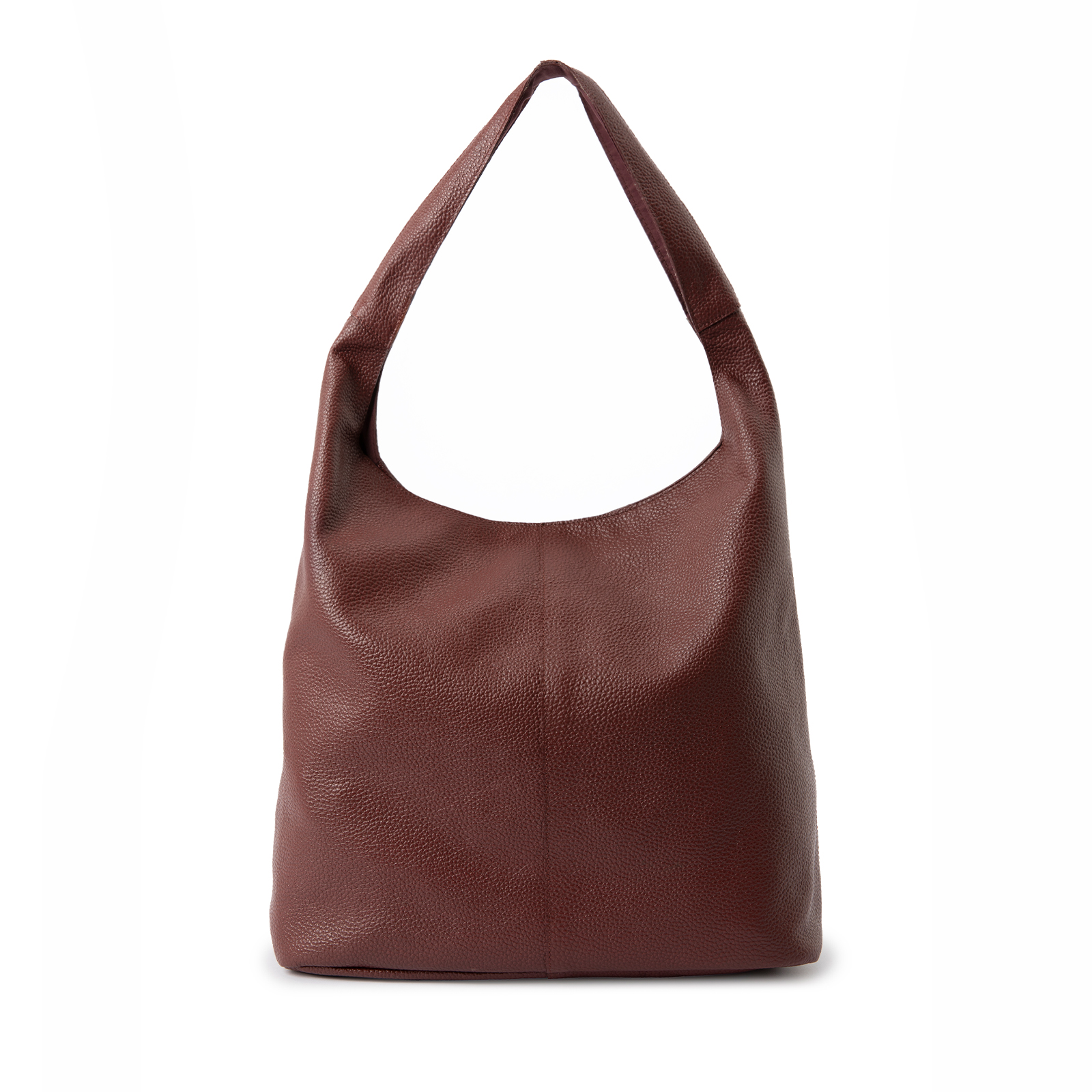 Rode leren shopper