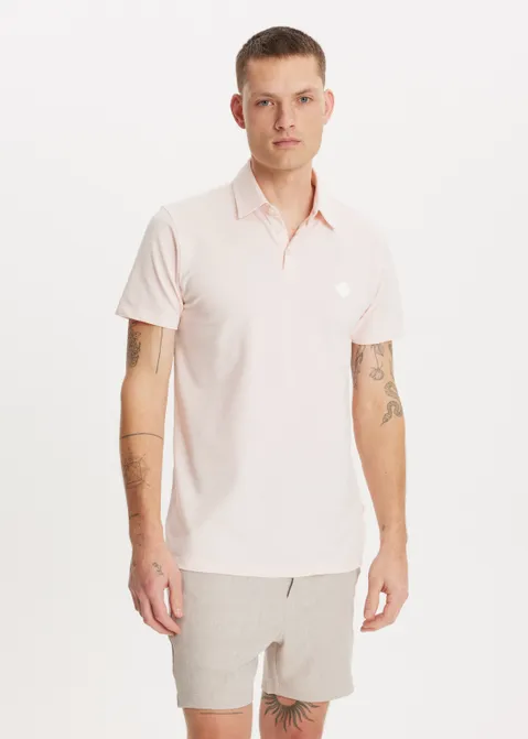 Polo met logo roze (ROS)