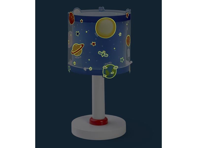 Dalber Tischlampe Planets Tischleuchte mit Doppelschirm für Kinder