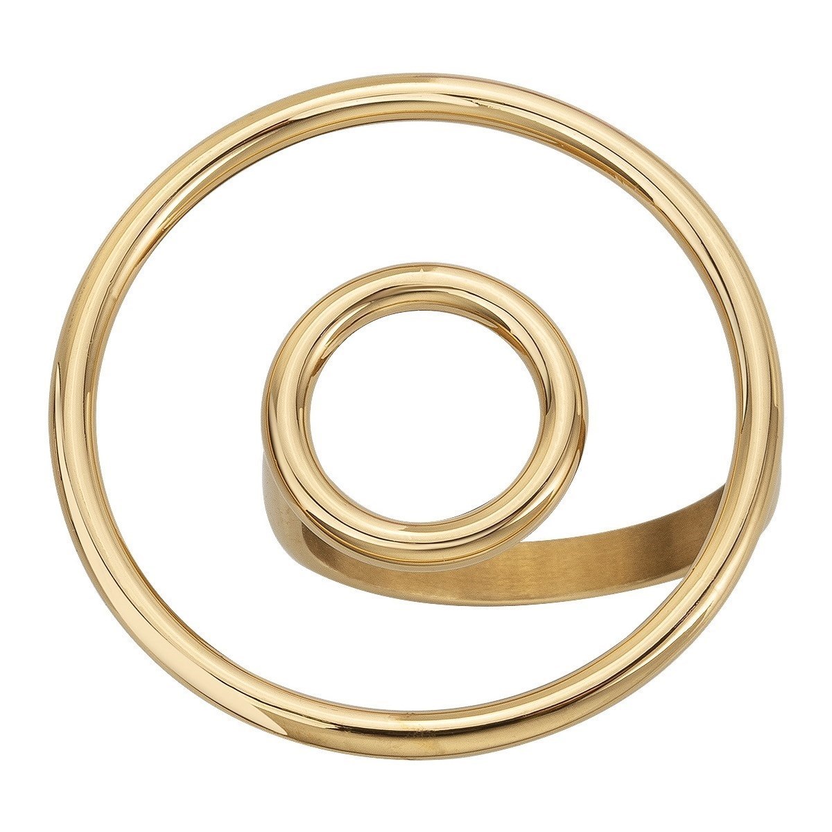 Bague en Acier 316L - jaune brillant