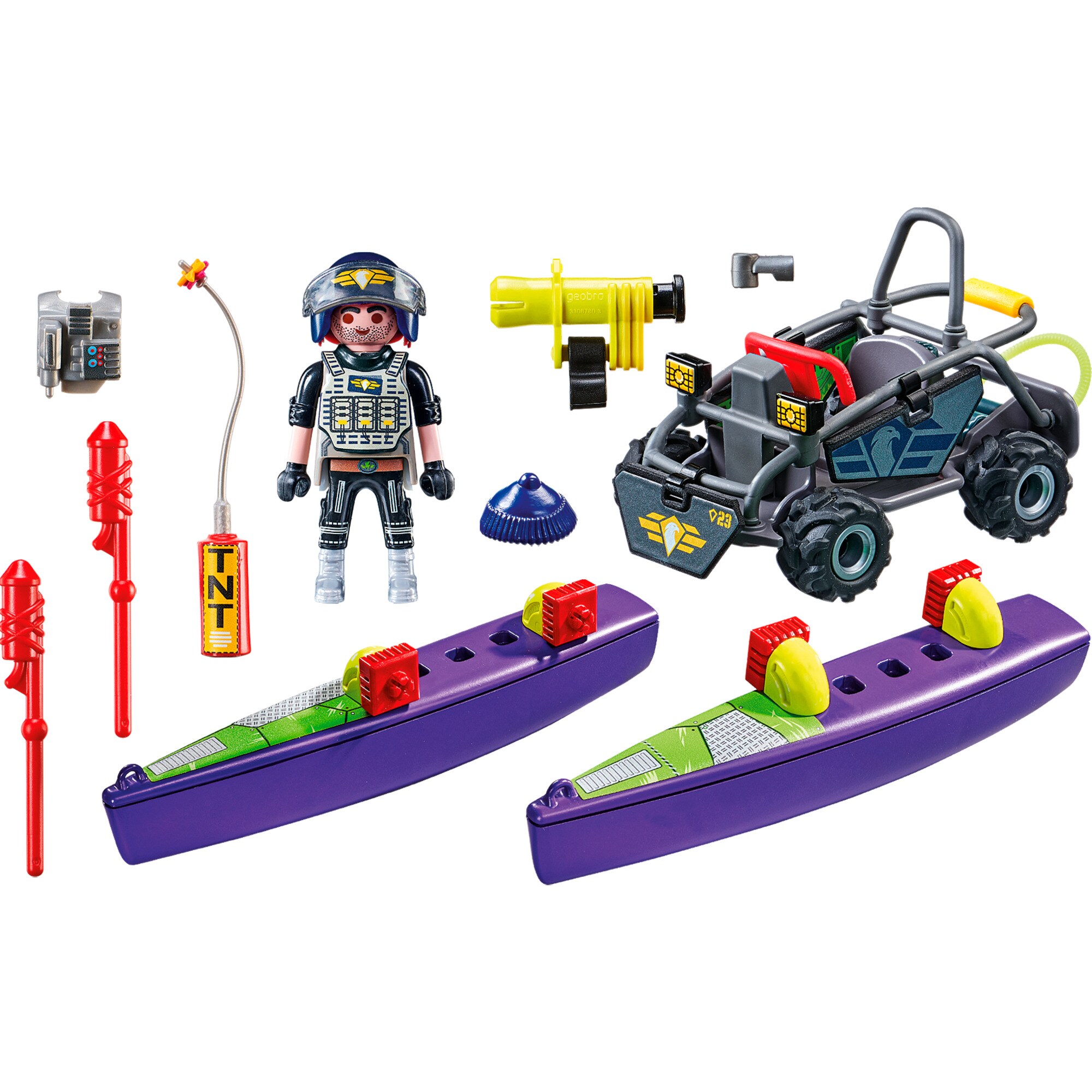 PLAYMOBIL Konstruktionsspielzeug City Action SWAT-Multi-Terrain-Quad