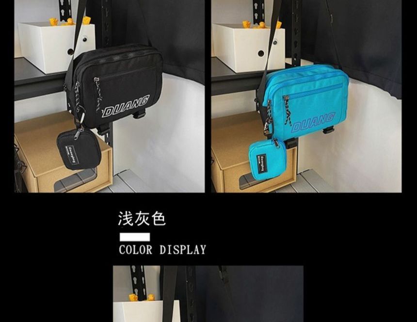 SUNMAN - Set: Crossbodytas met belettering + portemonnee