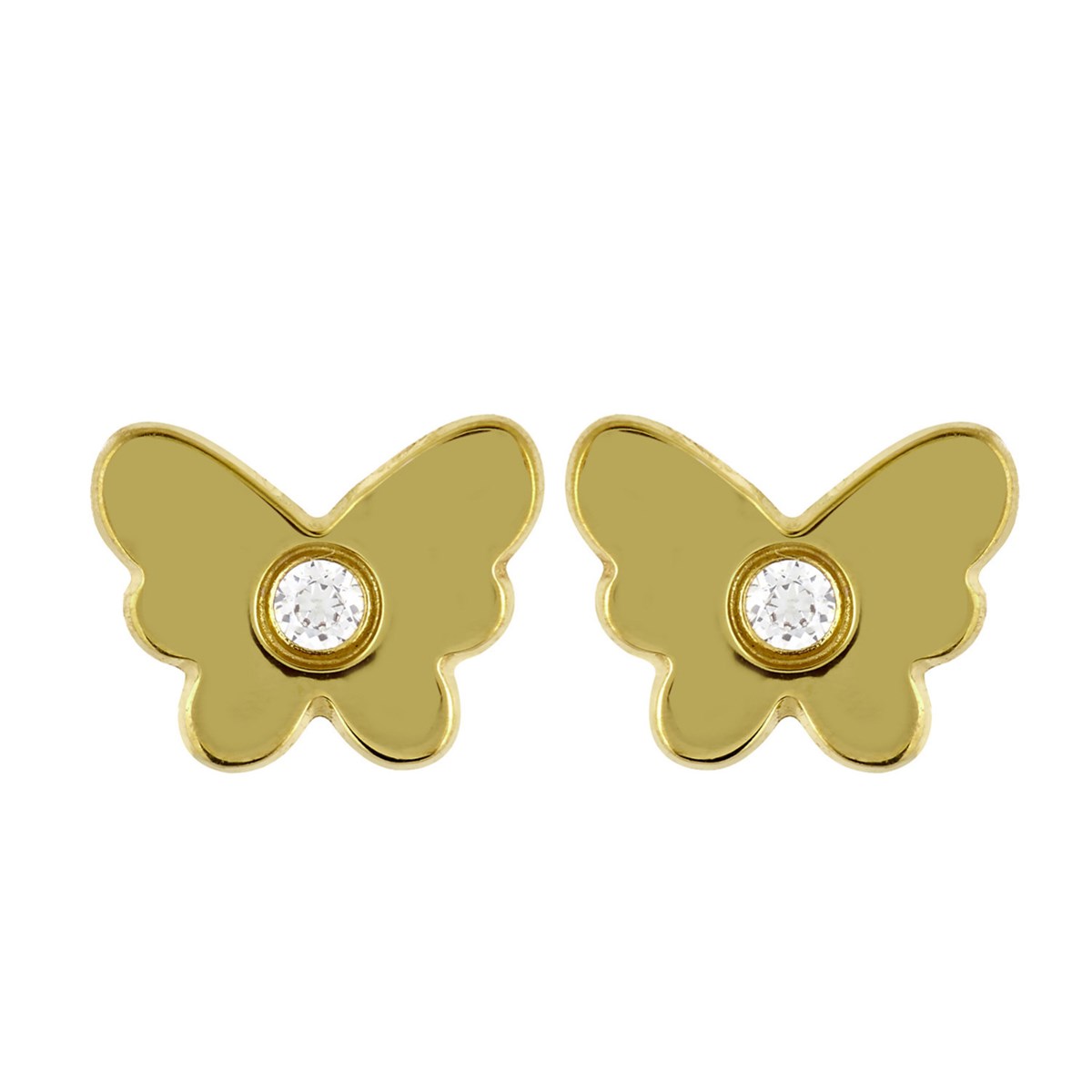 Boucles d'oreilles Brillaxis à vis papillon