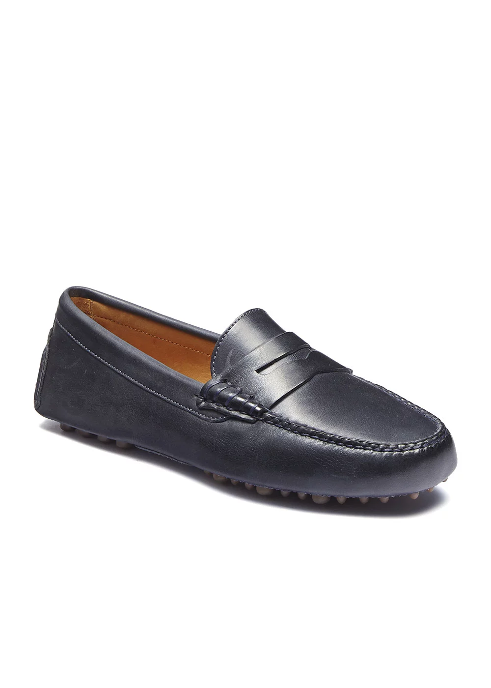 MOCASSIN DRIVER CUIR MARINE