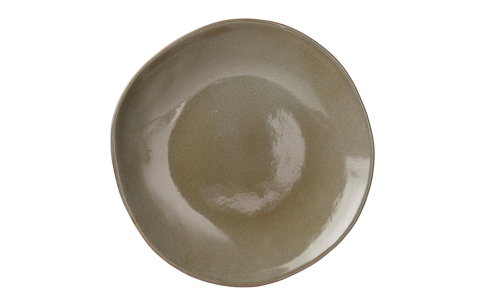 Speiseteller Capela 4 Stück, 28 cm, OlivgrünHandgefertigtes Teller-Set