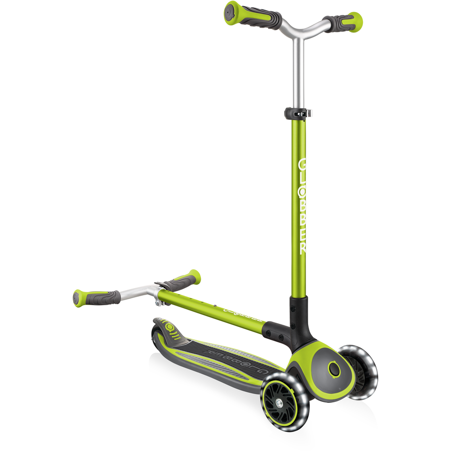 GLOBBER MASTER LIGHTS lime grün, mit Leuchtrollen