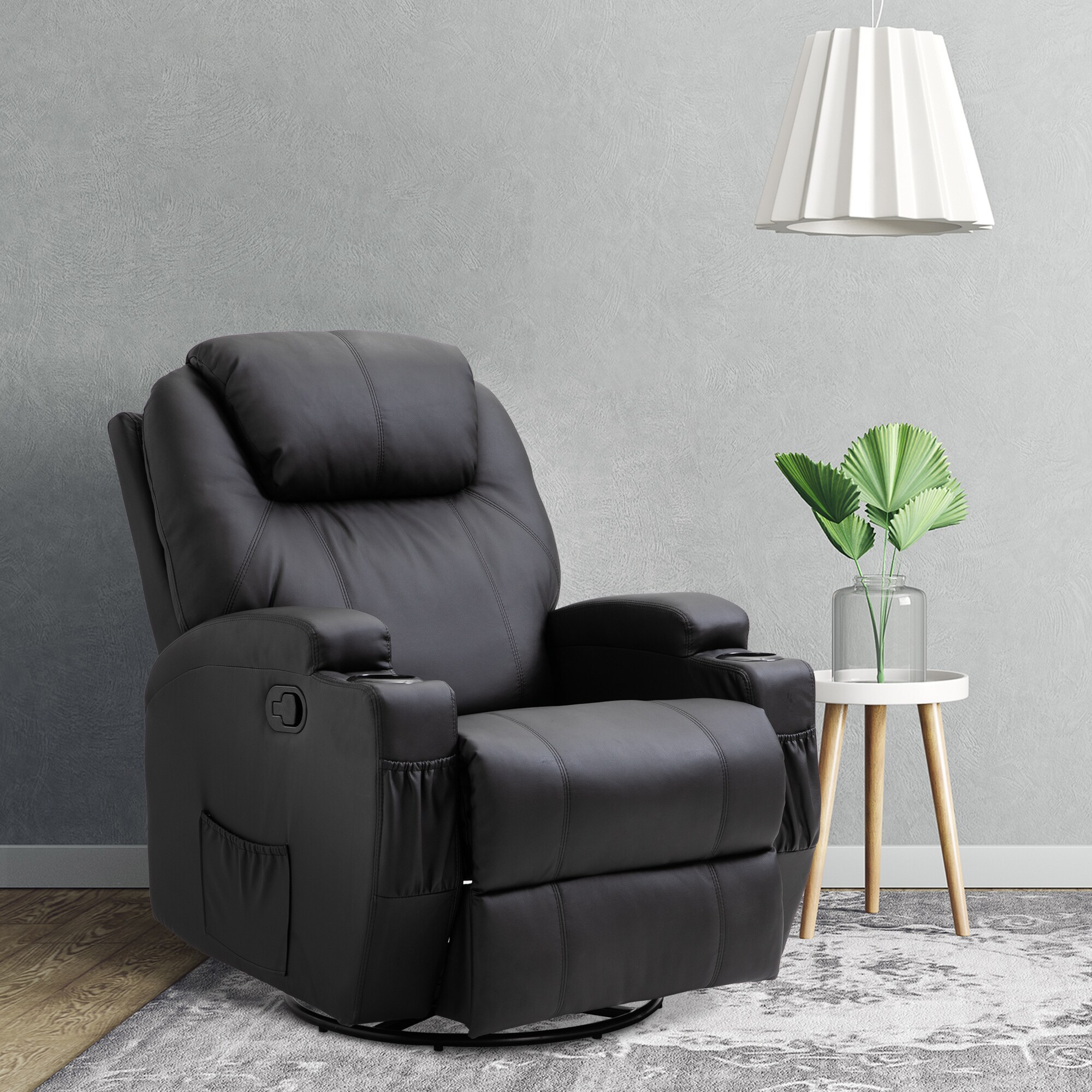 HOMCOM Massagesessel mit Liegefunktion 84 x 92 x 109 cm (BxTxH)