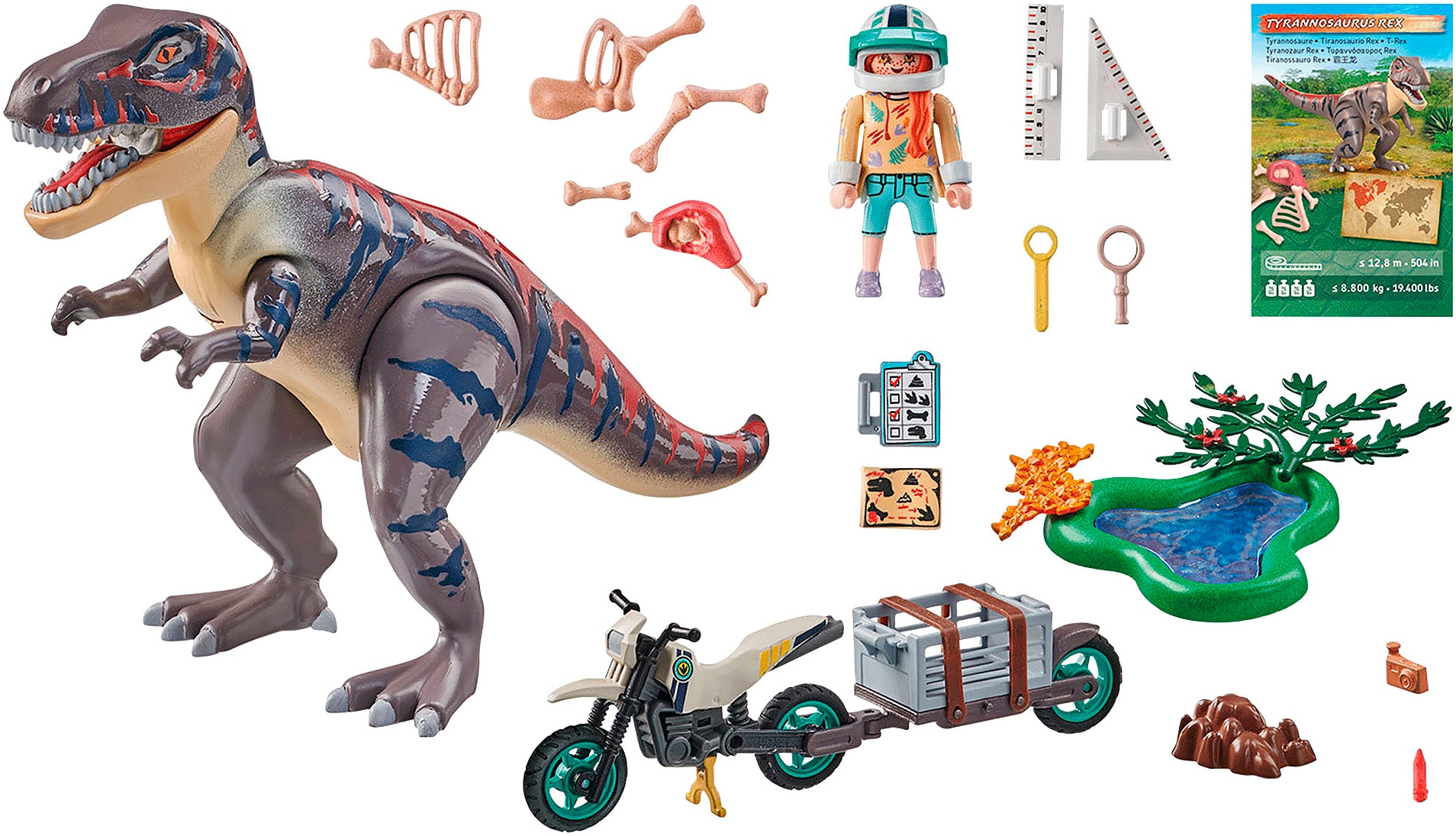 Playmobil® Konstruktions-Spielset »T-Rex-Spurensuche (71524), Dinos« Made in Europe