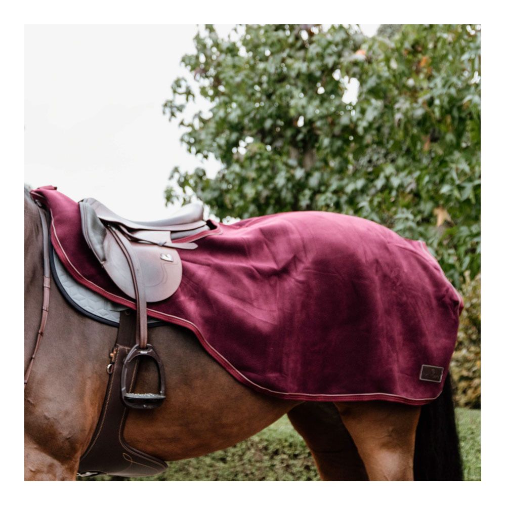 Kentucky HEAVY FLEECE - Couvre-reins bordeaux