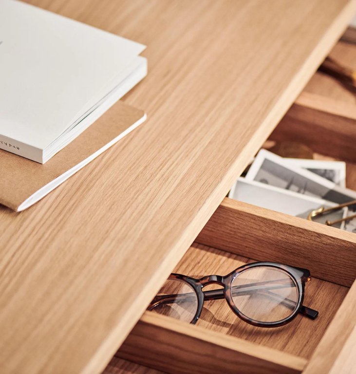 Bolia Vala bureau 110x50 eiken naturel