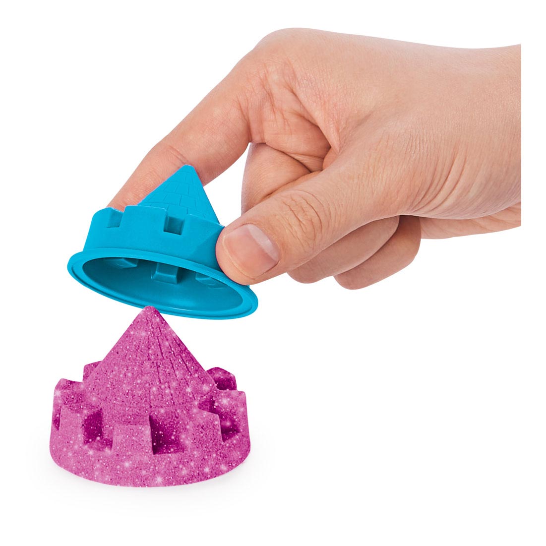 Kinetic Sand - Shimmer Zandkasteel Set Roze, 453gr.