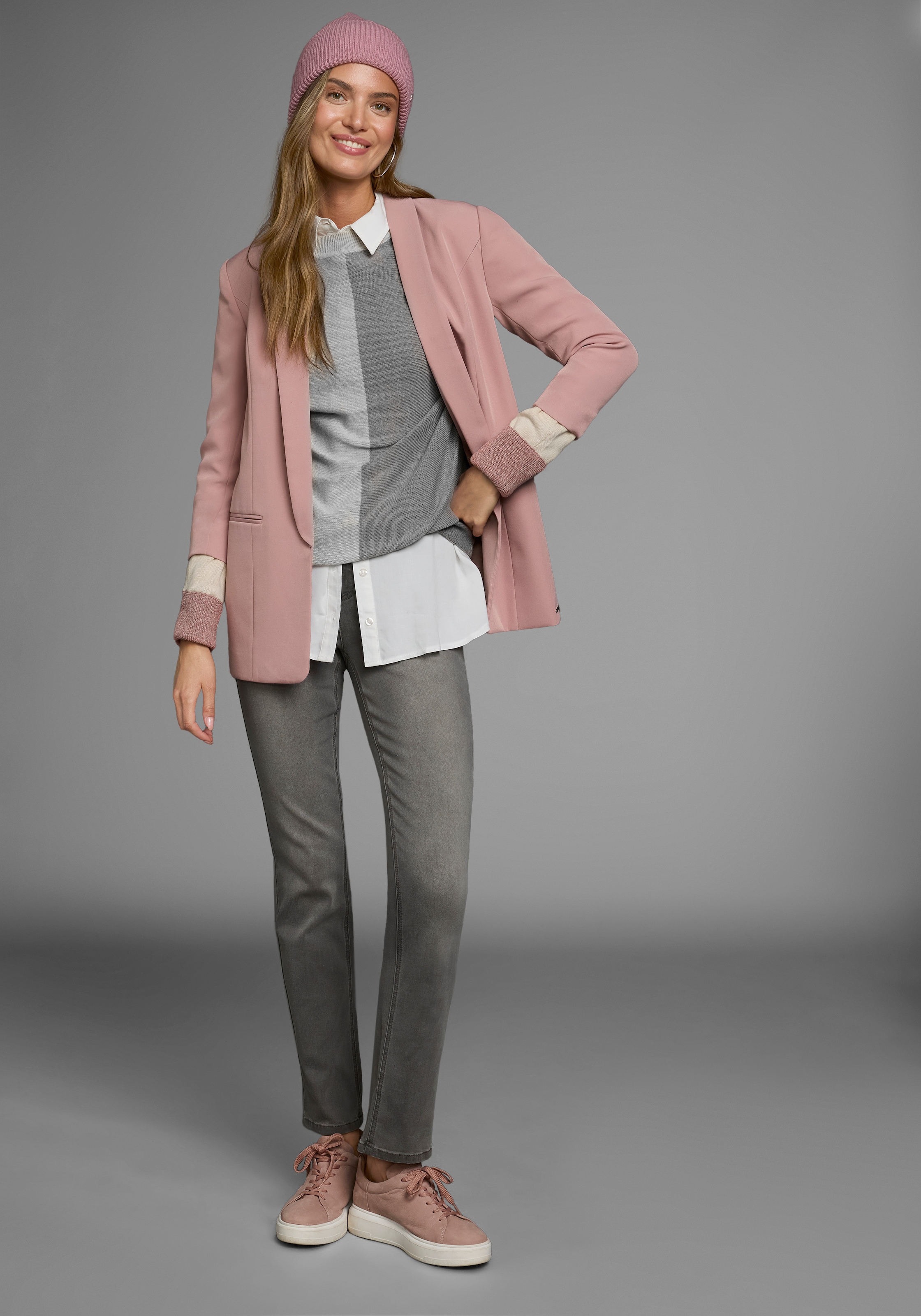 Boysen's Rundhalspullover , mit modischem Pastel-Colorblocking
