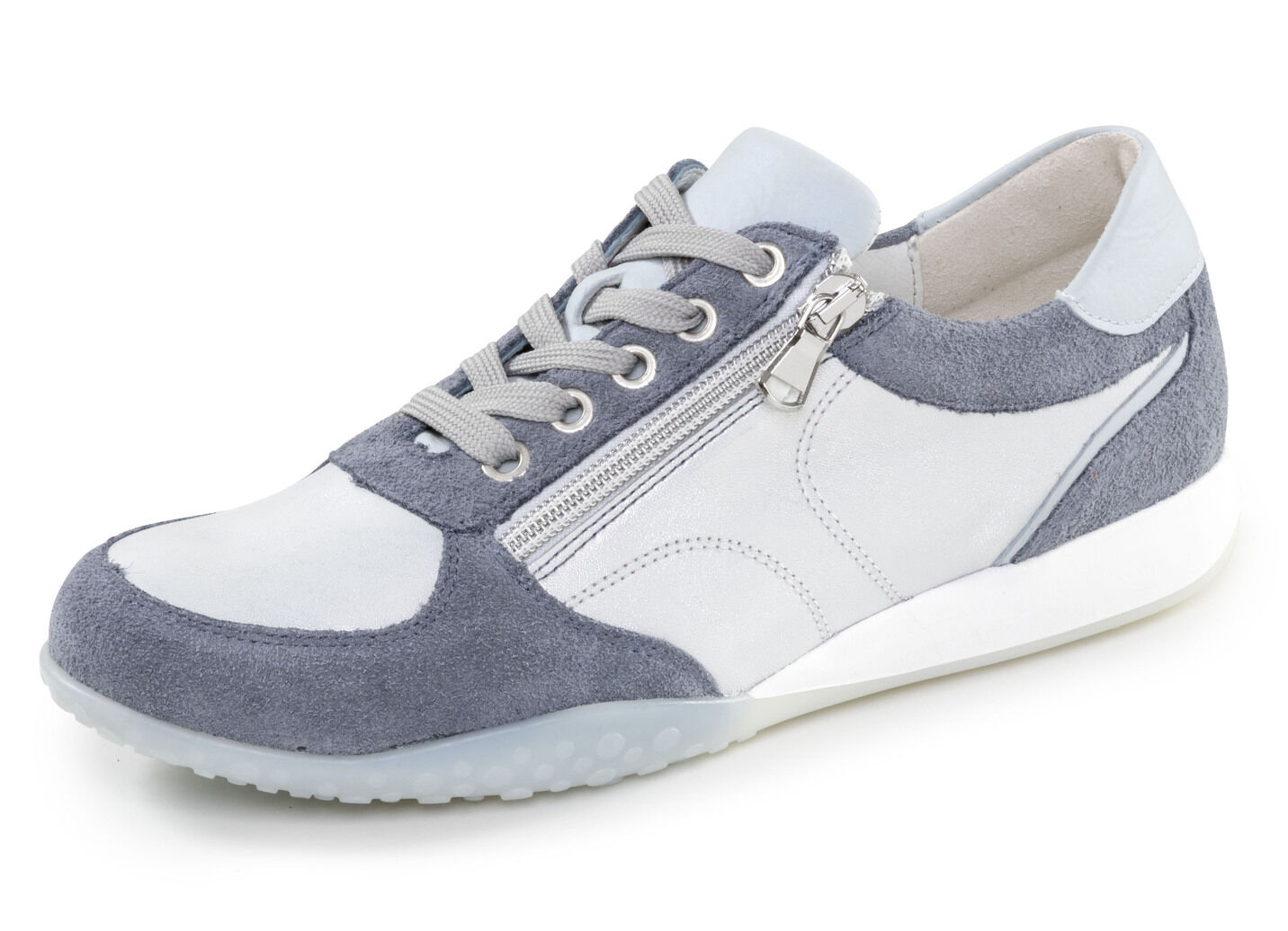 Waldläufer, bequeme Damen-Sneaker, Weite H, mit herausnehmbarem Fussbett
