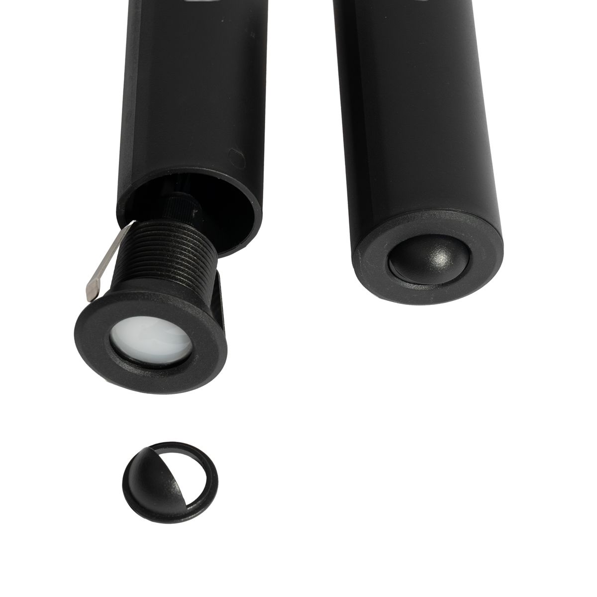 Set van 5 moderne grondspots zwart incl. LED IP67 - Linsey