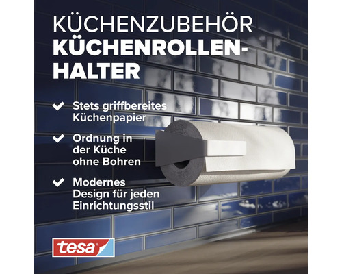 Tesa witte rolhouderset 70028-00000-00