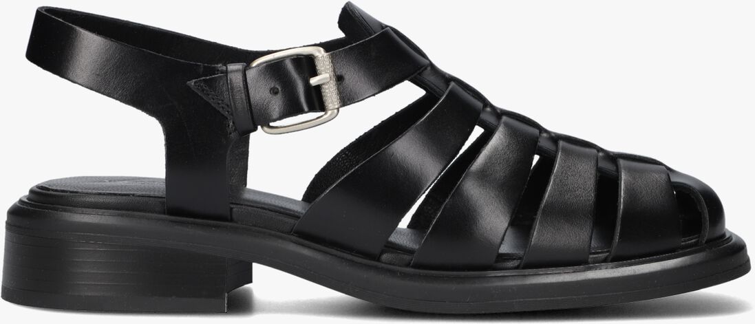 zwarte vagabond shoemakers platte sandalen ellis