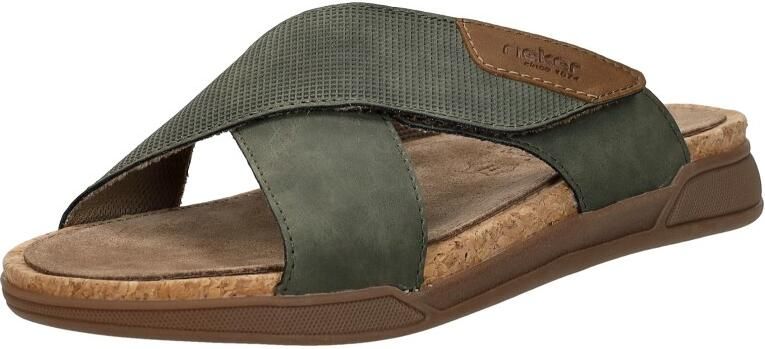 Rieker 27070-54 heren slippers groen