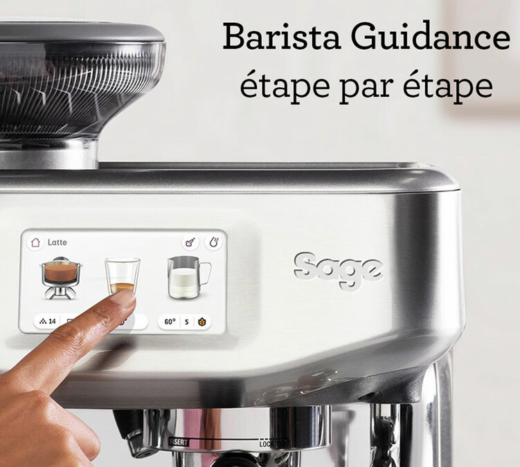 Machine expresso SAGE Barista Touch Impress SES881BTR4FEU1 inox noir truffe
