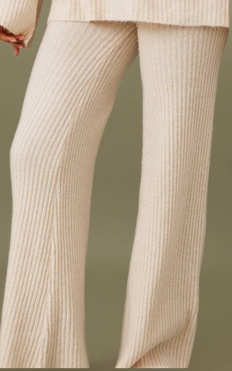 Avoine Pantalon Large En Maille Côtelée Luxe Tall