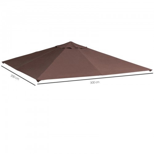 Cobertura para gazebo de jardim cor café