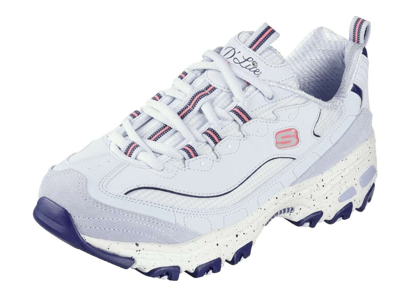 SKECHERS Schnür-Sneaker mit Veloursleder-Besätzen