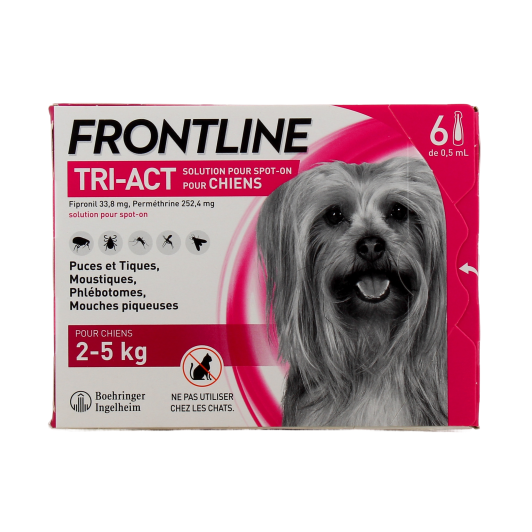 Frontline Tri-Act Pipettes pour chien