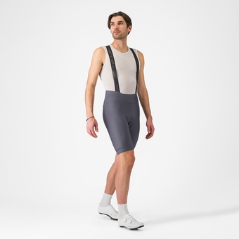 Castelli Espresso  Trägerhose Smoky Gray Herren