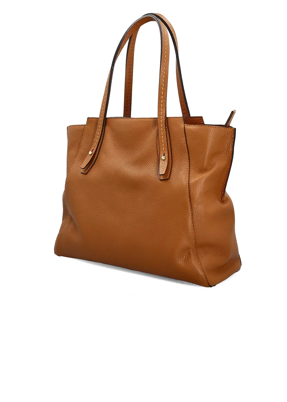 SHOPPING QUITTERIE CUIR CAMEL
