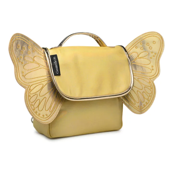 Caramel & Cie Cartable Papillon Irisé | Jaune