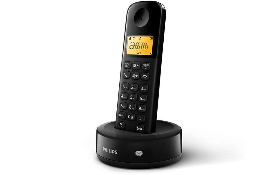 Philips Schnurloses DECT-Telefon »D1651B Schwarz« ( )