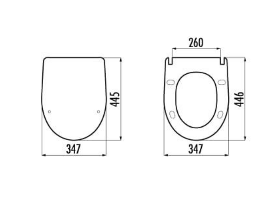 Sanigoods Serra wc-zitting soft close glanzend wit