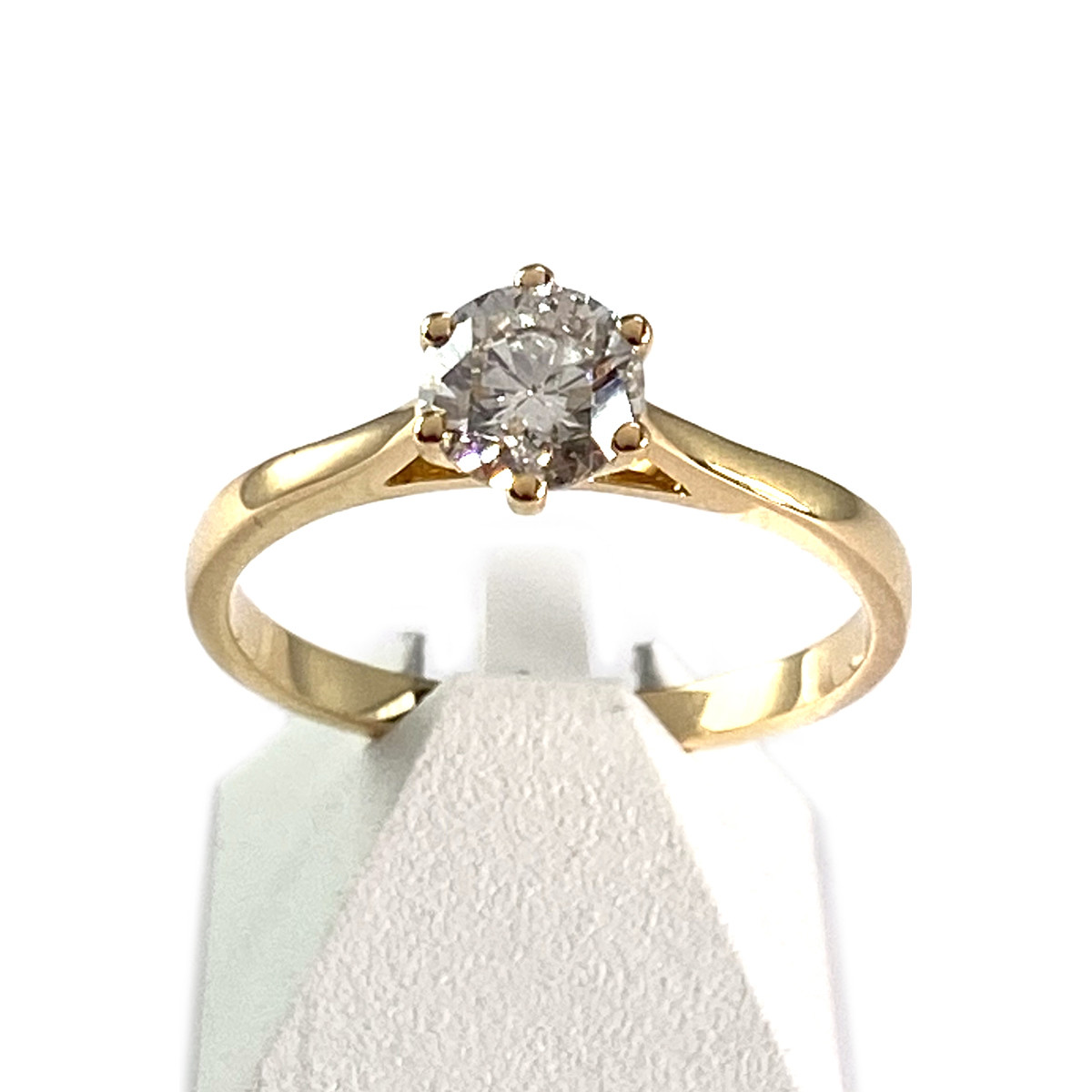 Solitaire d'occasion or 750 jaune