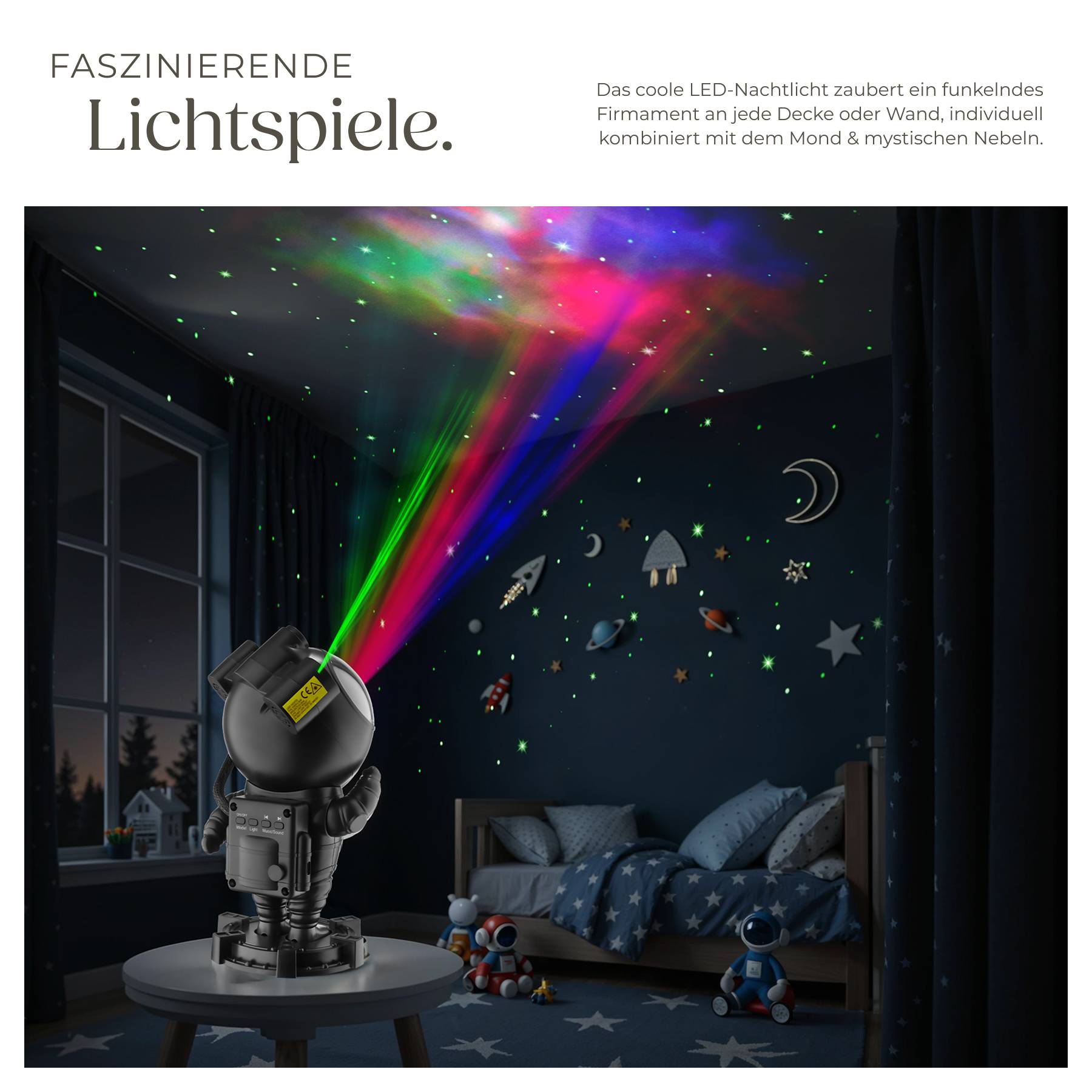 LED-Sternenhimmel-Projektor Astronaut