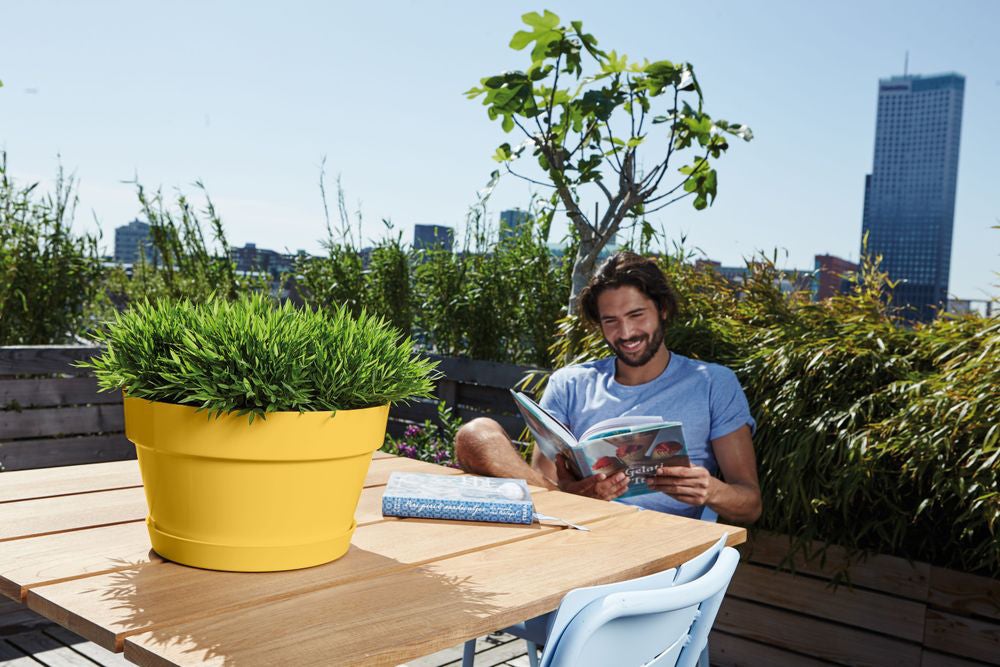 Elho plantenschaal Loft Urban geel D 34,5 H 20,2 cm