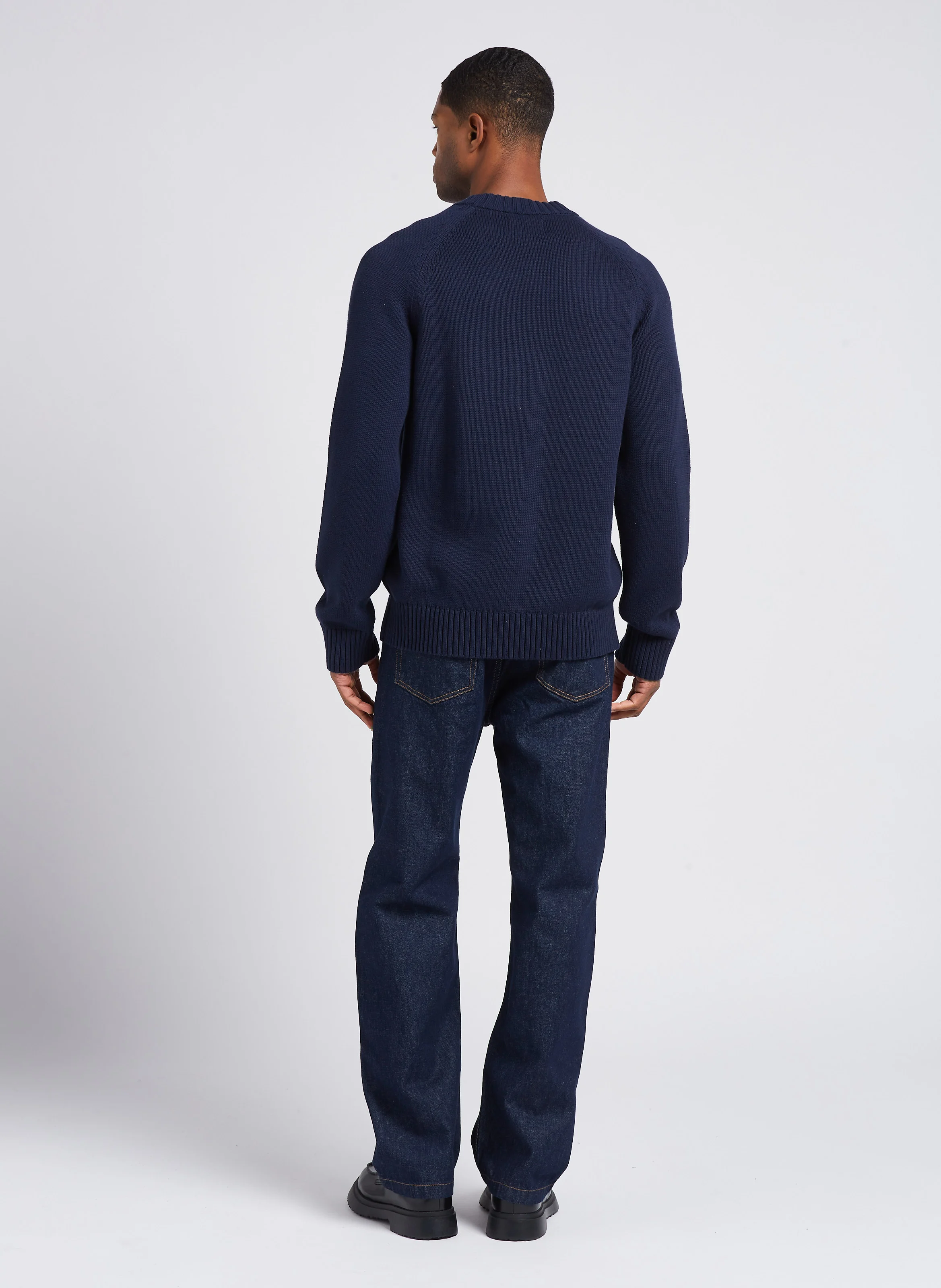 CALPH - Jean droit en coton stretch | Bleu