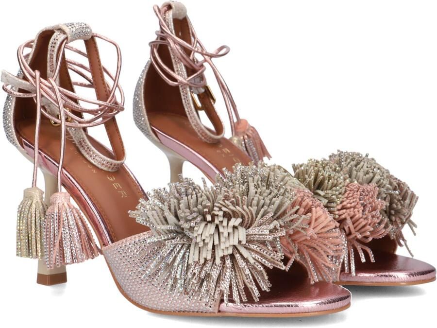 Kurt Geiger London Pom Ankle Tie Sandal Sandalen Dames Roze