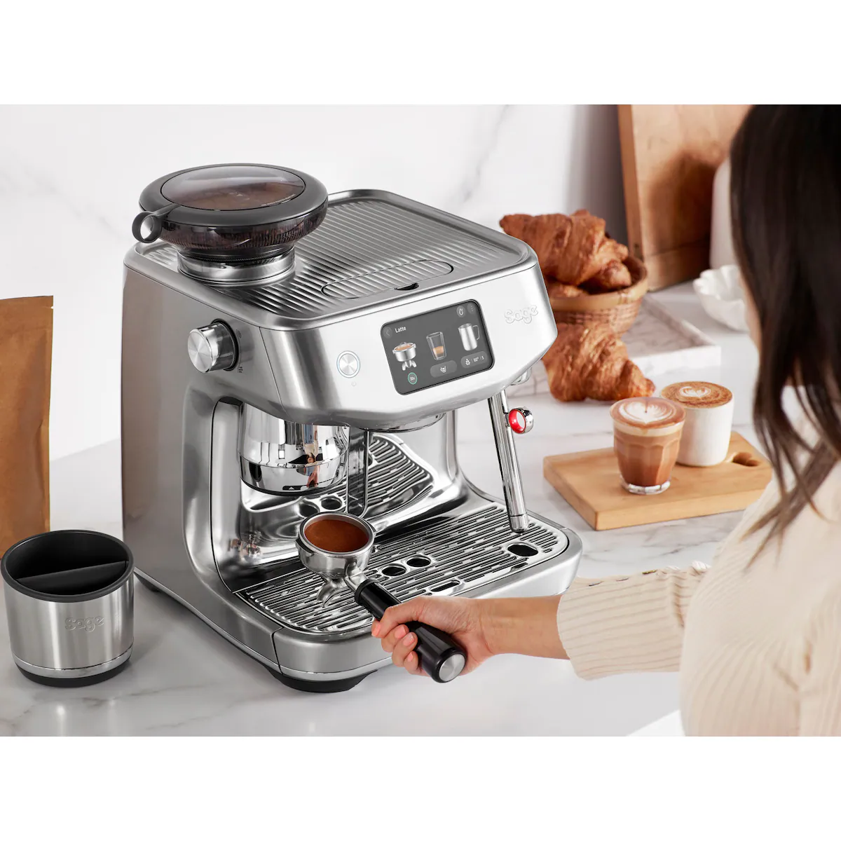 Sage Oracle Jet kaffemaskin SES985BSS (børstet rustfrtt stål)