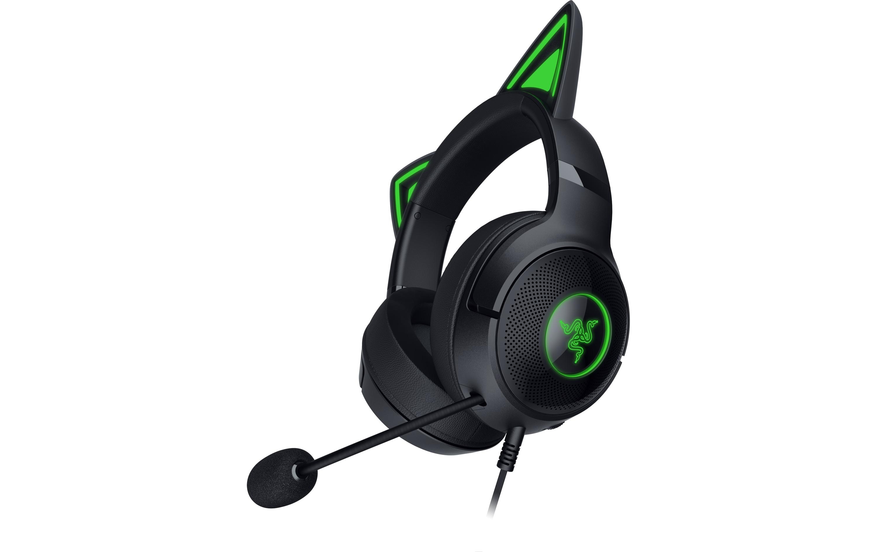 Headset Kraken Kitty V2 SchwarzKabelgebundenes Over-Ear Gaming Headset