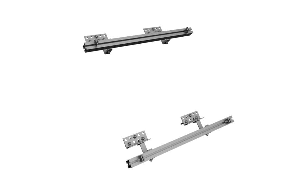 Montagekit Schrägdach Dachziegel 1150/35 mm<br>Montageset für 2 Module