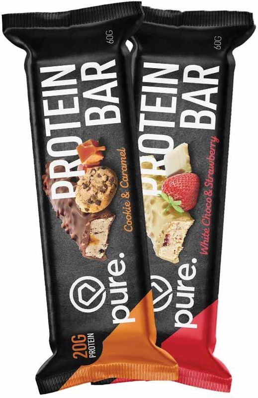 Pure. Protein Bar Crunchy - Cookie Caramel - 12 eiwitrepen - 20g protein