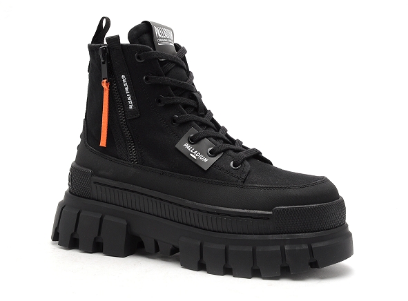 Palladium boots bottine plates femme revolt boot zip tx noir