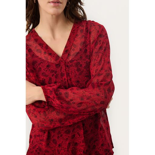 Part Two DittePW Bluse, Salsa Leaf Print, 44