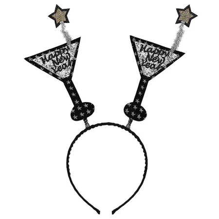 Widmann Haarreif Happy New Year glitter-silber