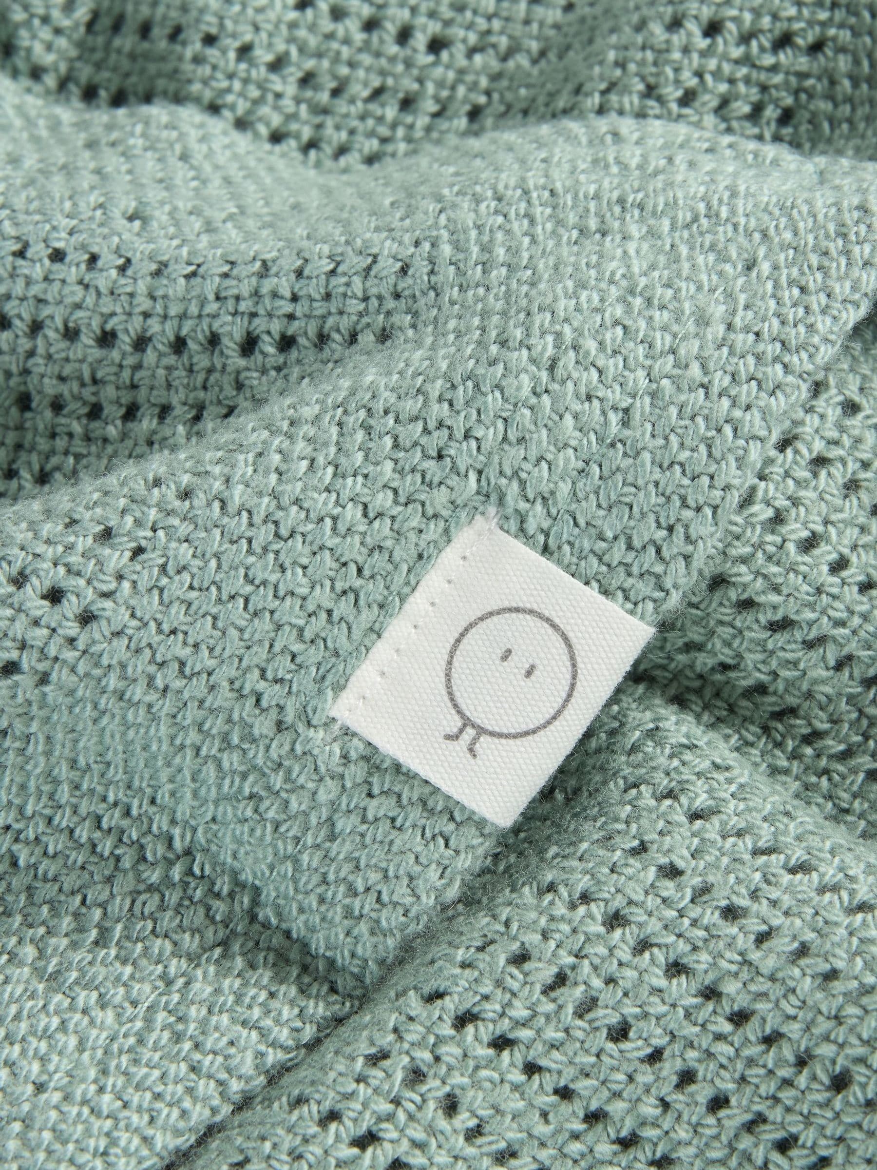 Mintgroen - MORI Blend cellulaire babydeken