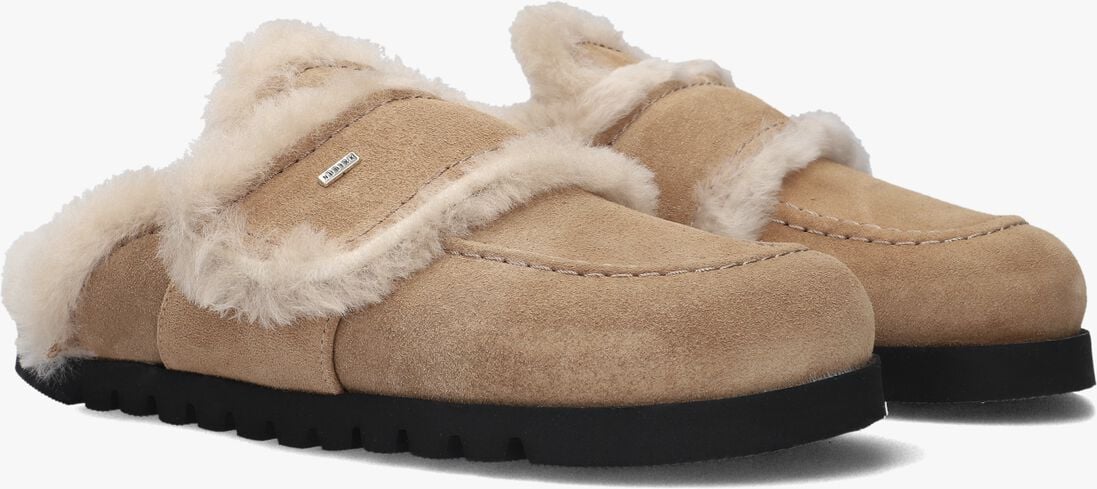 beige nubikk instappers teddy fur