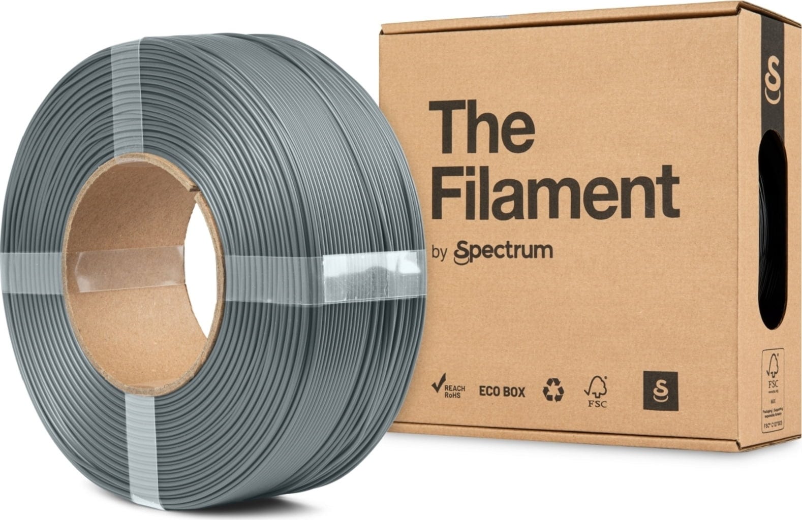The Filament  Refill HT-PLA Dark Grey, 1,75 mm / 1000 g    Hitzebeständiges PLA Filament ohne Spule in Dark Grey